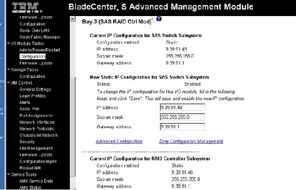 BladeCenter S Advanced Management Module