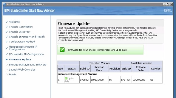 Start Now Advisor - Firmware Update